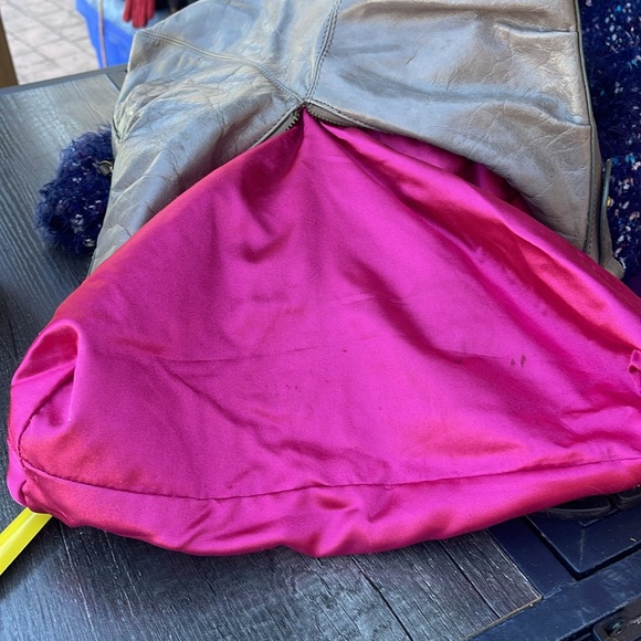 B. Makowsky gray soft leather purse with stud strap - Picture 11 of 11